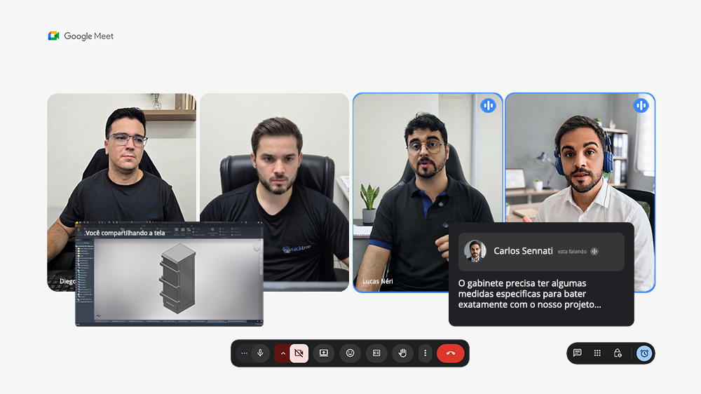 Reunião online com cliente